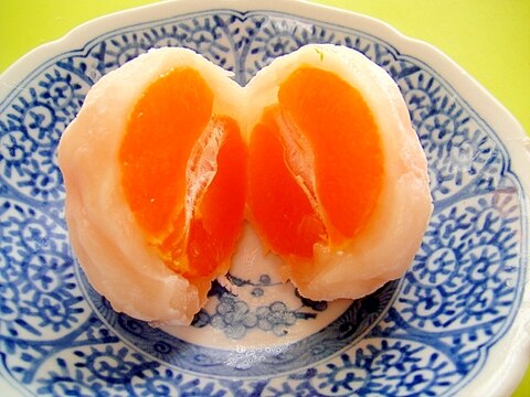 切り餅で♪丸ごとみかん大福